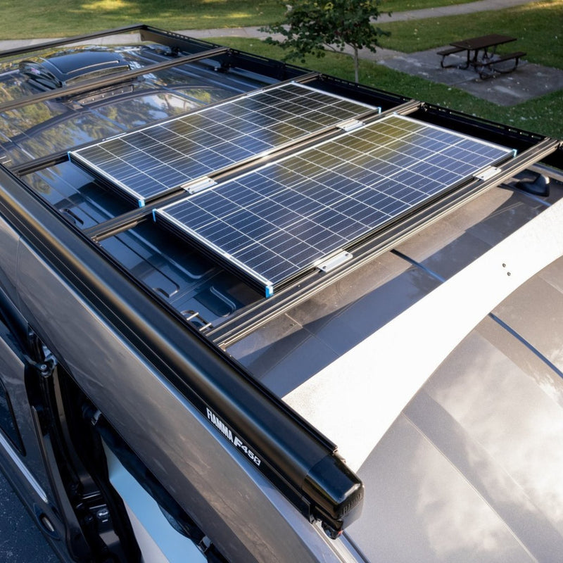 Moxie Van Co. Ford Transit 148WB Extended Length High Roof Rack